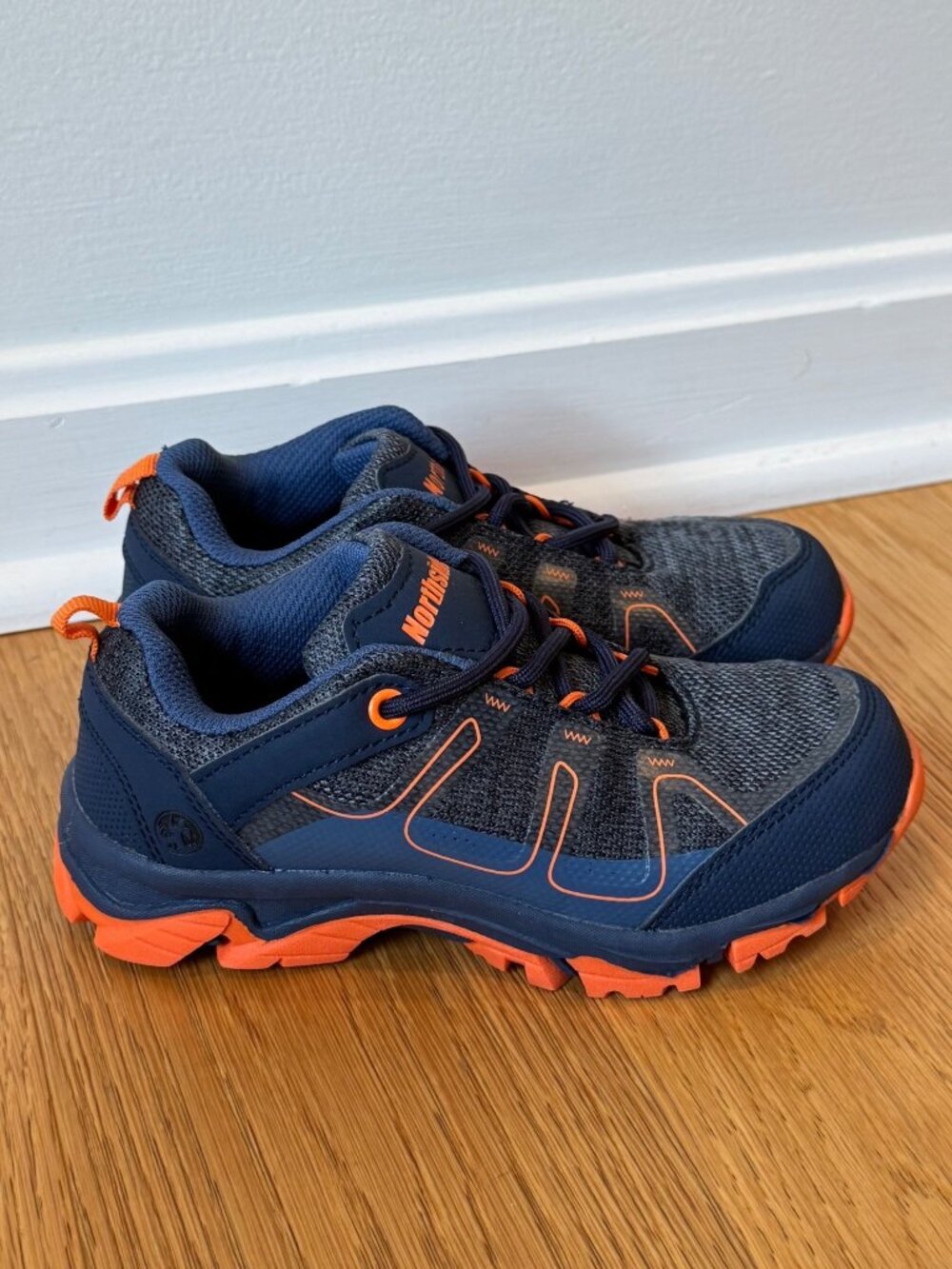Northside Boys Gamma Trail Hiking Shoes Sneakers Size 13 Navy Blue Orange